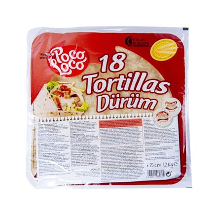 10" POCO LOCO  TORTILLAS  Wraps 6x18 pcs