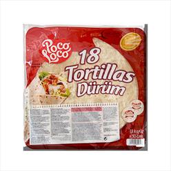 12" POCO LOCO  TORTILLAS  Wraps 6x18 pcs