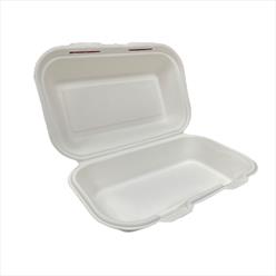 HBB12 EXTRA LONG  BAGASSE  CLAMSHELL BIO