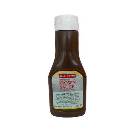 RETAIL GOLD STAR BROWN SAUCE 12x180g