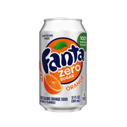 Zero Sugar Fanta Orange Cans (GB) 24x330ml