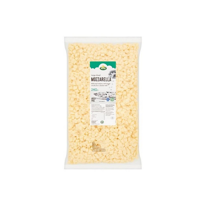 10mm ARLA PRO DICED MOZZARELLA L 6x2Kg