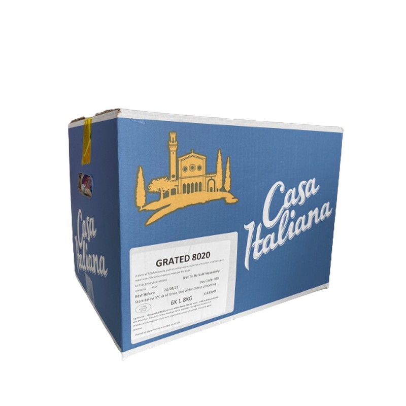 CASA 80/20 PIZZA CHEESE  6X1.8KG