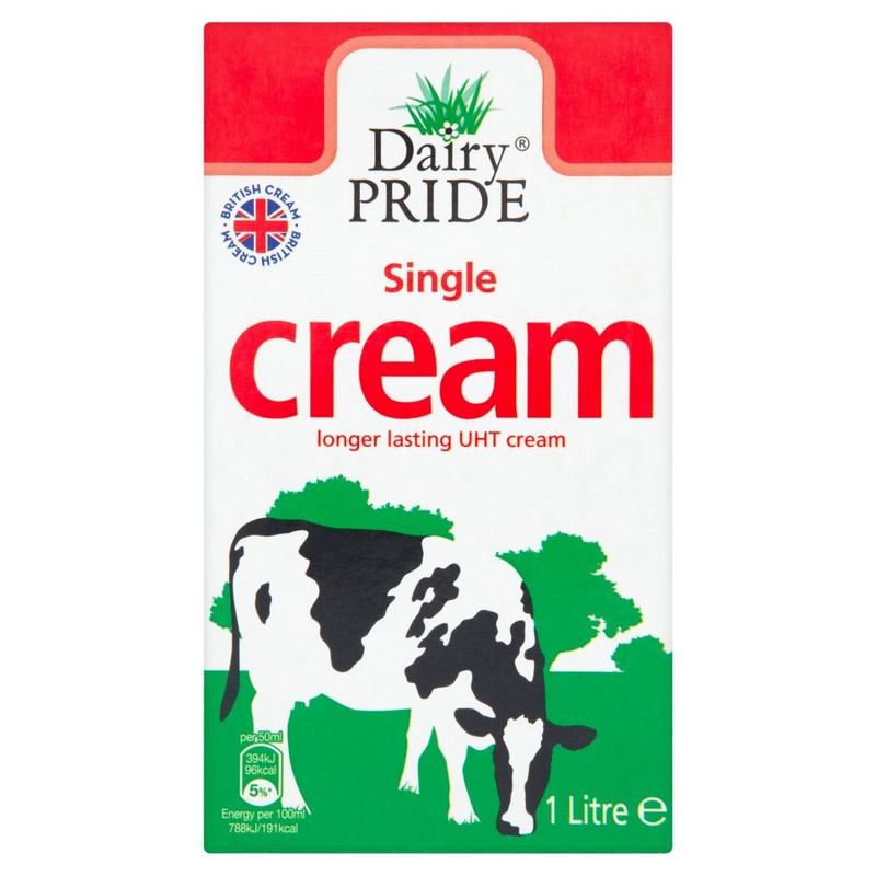 Milac Single Cream 12x1 LTR