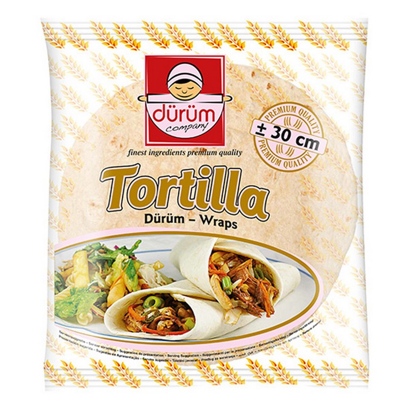 12"  DURUM TORTILLA  WRAPS 10x10pcs