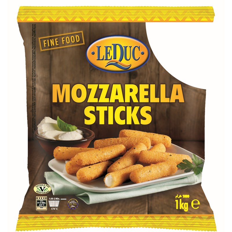 LEDUC BREADED MOZZARELLA STICKS 6X1KG