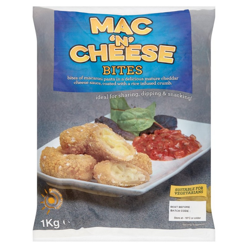 MAC N CHEESE MACARONI BITES (CASE) 6X1KG