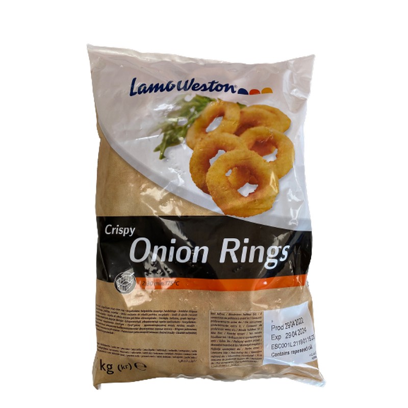 LW OR2 CRISPY BREADED ONION RINGS 6X1KG