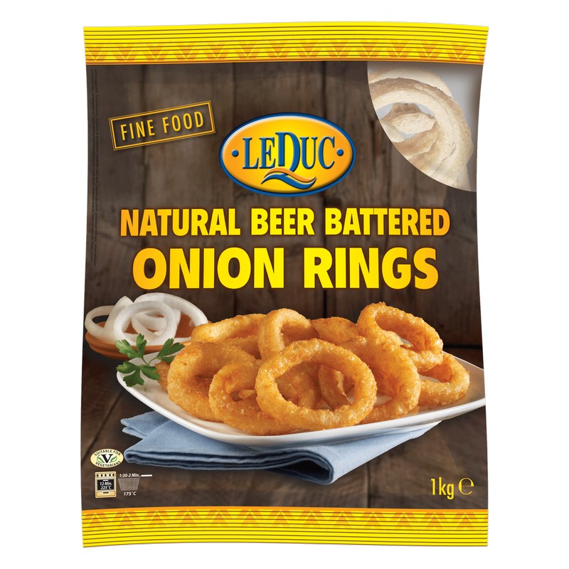 BEER BATTERED NATURAL ONION RINGS 6X1KG