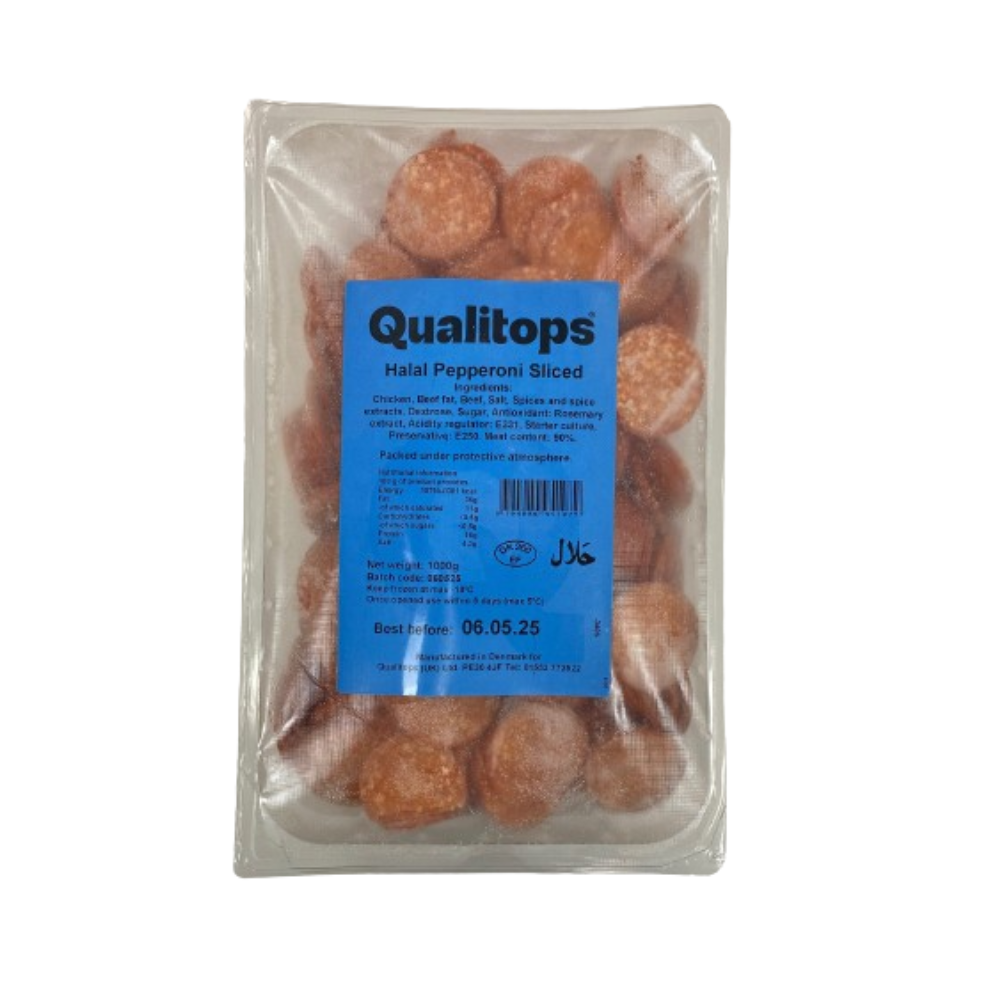 Qualitops HALAL PEPPERONI 1KG