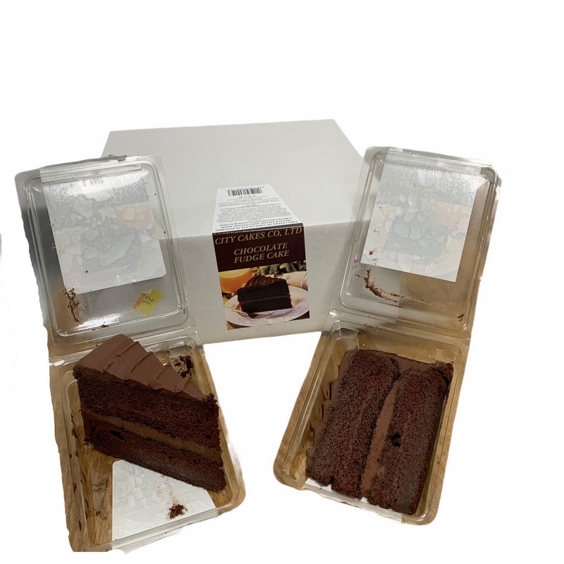 CHOCOLATE FUDGE CAKE (12 SLICES PRE PACKS)
