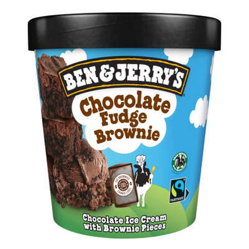 8X 465ML BJ CHOC FUDGE BROWNIE ICE CREAM