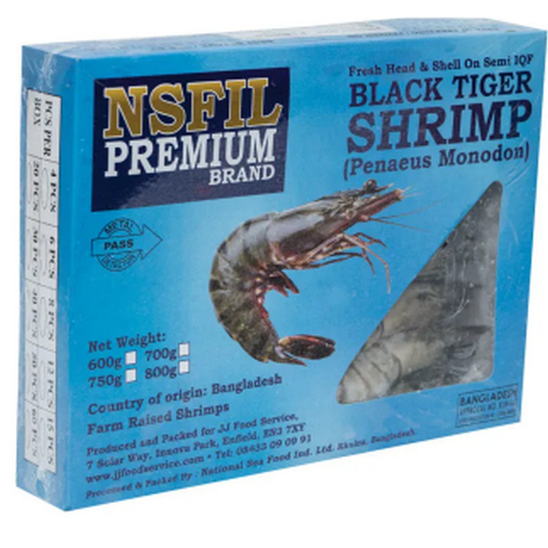 21/25  Raw Vannamei PD Block Prawns 6x900g