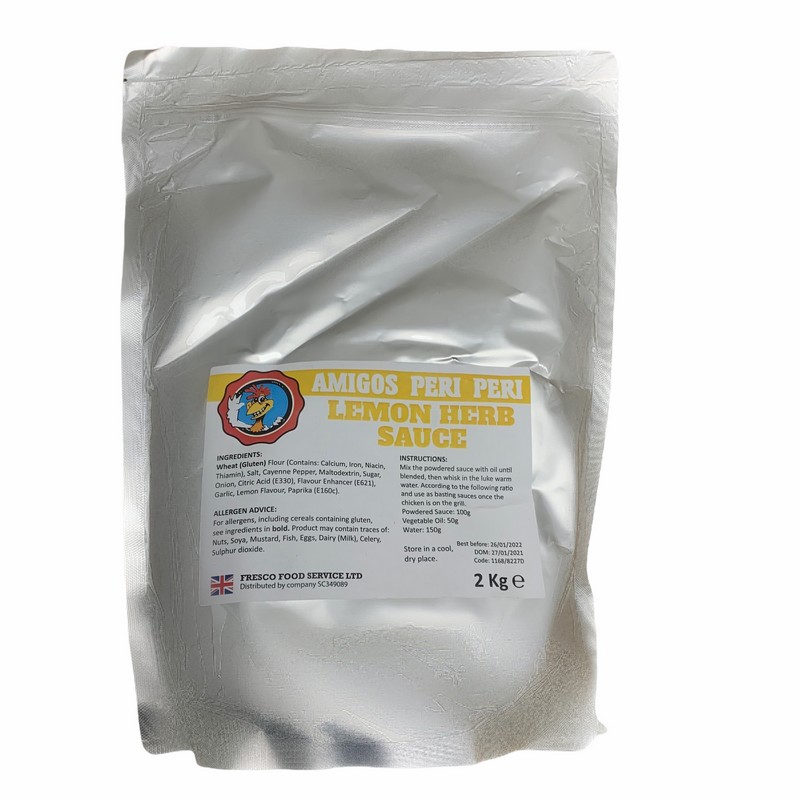 LEMON  HERB PIRI PIRI SAUCE POWDER 2KG