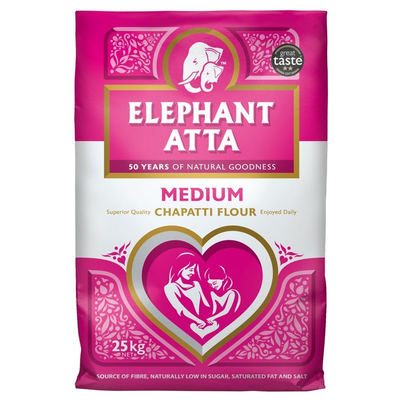 MEDIUM ELEPHANT CHAPATTI FLOUR (PINK)  25K