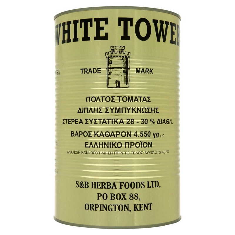 WHITE TOWER TOMATO PUREE PASTE (5KG