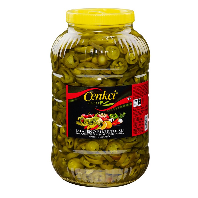 SLICED JALAPENO PEPPERS GREEN 3KG