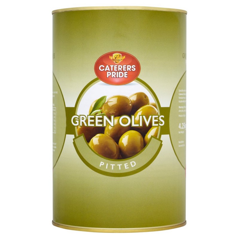 PITTED GREEN OLIVES 3KG