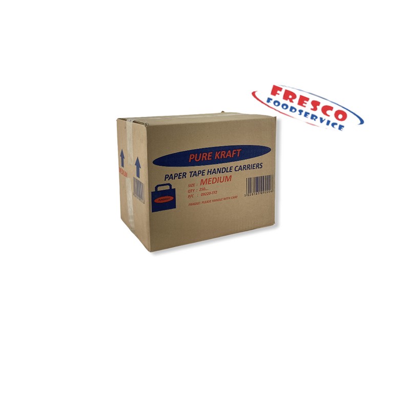 Medium SOS Brown Kraft Handle Bags 250pcs