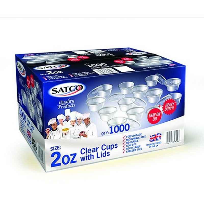 SATCO  M2 2OZ CUPS+LIDS 800PCS