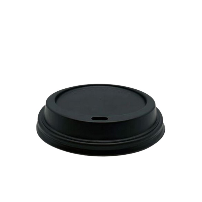 8OZ  BLACK COFFEE CUP LIDS 1000