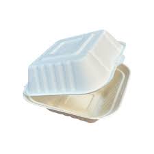 HP6 6" Bagasse Burger Boxes 250pcs