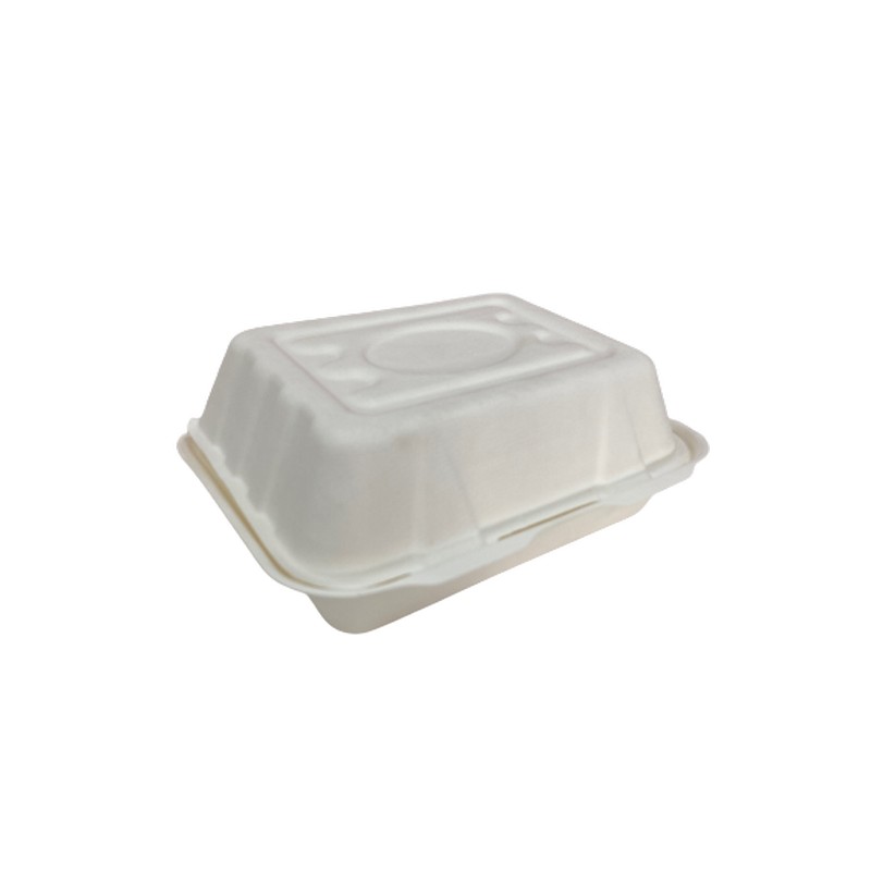 HB9  (7.5x6") white Bagasse  Boxes 250pcs
