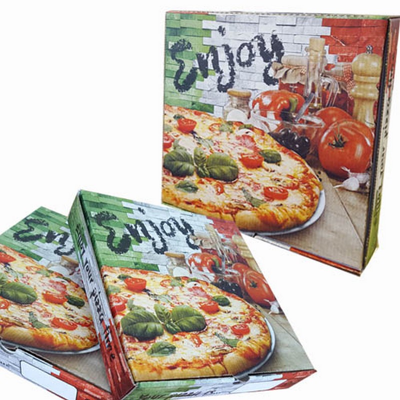 7 " F/COLOUR  PIZZA BOXES 90PCS
