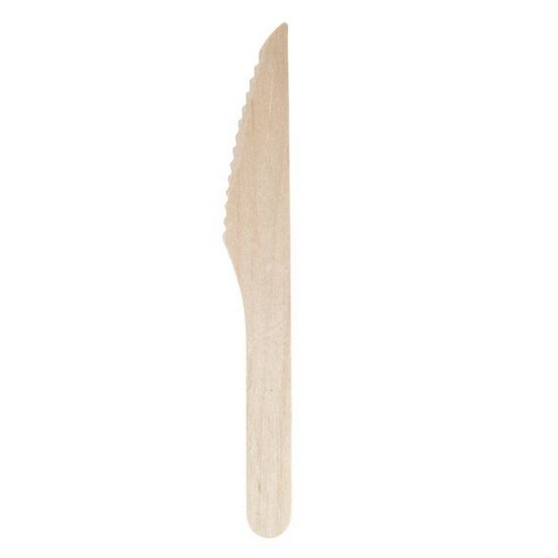 KNIFE BIRCHWOOD WOODEN KNIFES  (160MM/6.3)