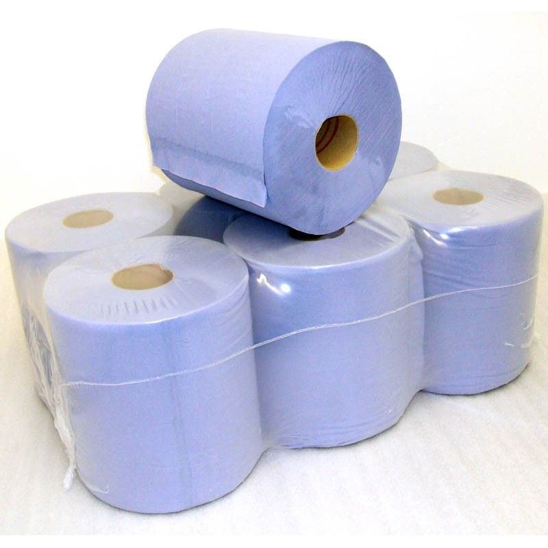 BLUE CENTRE FEED ROLLS  6PCS