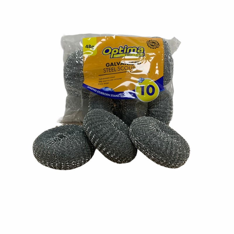 W60 STEEL GALVANISED SCOURES 10PCS